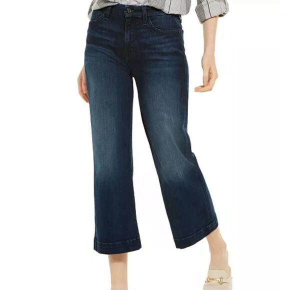 7 For All Mankind Jen 7 cropped wide-leg jeans - Picture 1 of 8